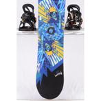 130 kinder snowboard SALOMON EL CAPITAN, BLACK/blue, WOODCOR, Sport en Fitness, Snowboarden, Verzenden, Gebruikt, Board