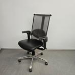HAG H09 luxe bureaustoel - zwarte lederen bekleding ZEER NET, Ophalen of Verzenden, Nieuw