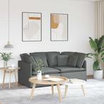 vidaXL Modulaire bank met kussens stof donkergrijs, Huis en Inrichting, Banken | Bankstellen, Verzenden, Nieuw, Stof