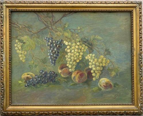 Nicola Laurenti (1873-1943) - Natura morta con pesche e, Antiek en Kunst, Kunst | Schilderijen | Klassiek
