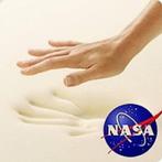 4 D topper 9 cm NASA SPLIT - 180/200cm, Nieuw, Tweepersoons, Wit, Overige typen