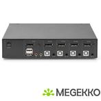 Digitus DS-12891 KVM-switch Zwart, Computers en Software, Netwerk switches, Verzenden, Nieuw