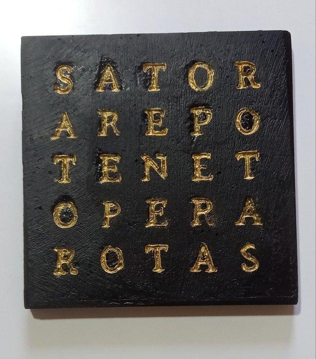 Turco Design - sculptuur, Pietra di Sator - 20 cm - cement, Huis en Inrichting, Overige Huis en Inrichting