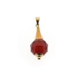 Gouden hanger met carneool | Vintage (vintage gouden hanger), Sieraden, Tassen en Uiterlijk, Bedels, Ophalen of Verzenden, Gebruikt