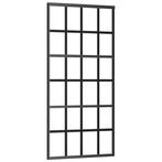 Schuifdeur 90x205cm Zwart ESG | Retourdeal 68% Korting, Doe-het-zelf en Verbouw, Deuren en Horren, 80 tot 100 cm, Binnendeur, Nieuw