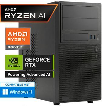 Ryzen 7 8700F - RTX 5050 - 32GB DDR5 - 1000GB Desktop PC, Computers en Software, Desktop Pc's