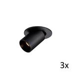Spot BWS Henry Aluminium 174Lm 2,1W Zwart (3 spots), Ophalen of Verzenden, Nieuw, Bad