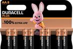 Duracell Duracell - batterij Plus 100% - AA - 8 stuks, Ophalen of Verzenden