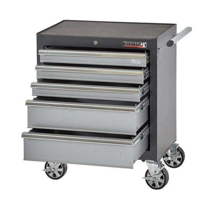 Gereedschapswagen grijs/antraciet 5 laden leeg met quick, Doe-het-zelf en Verbouw, Gereedschap | Handgereedschap, Ophalen of Verzenden