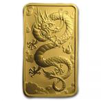 Gouden 1 oz muntbaar - Rectangle Dragon 2019, Postzegels en Munten, Munten | Oceanië, Goud, Losse munt, Verzenden