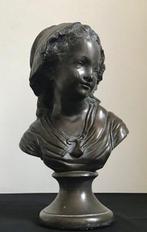 A. de Ranieri , 1865-1945 - Beeld, Meisjesbuste met krullend