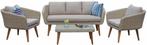 Stoel-bank Loungeset Mire Wicker Antraciet The Outsider, Tuin en Terras, Tuinsets en Loungesets, Verzenden, Nieuw
