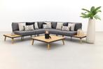 VDG Cordoba aluminium/teak XL loungeset - Antraciet, Verzenden, Nieuw, Hout, Loungeset