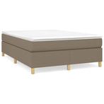 Bedframe stof taupe 140x200 | Retourdeal 35% Korting, Huis en Inrichting, Slaapkamer | Bedden, Verstelbaar, Overige kleuren, Nieuw