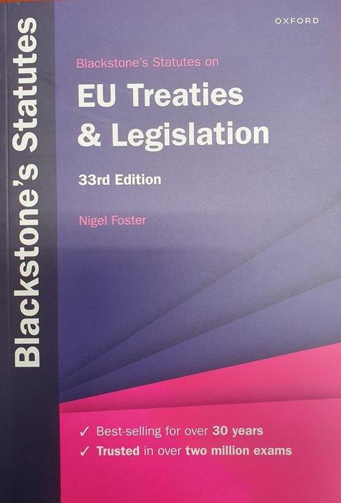 Blackstones Statute Series  Blackstones EU Tre 9780192858641, Boeken, Studieboeken en Cursussen, Zo goed als nieuw, Verzenden
