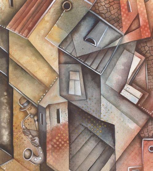 Eugene Ivanov - Citys Jazz, Antiek en Kunst, Kunst | Schilderijen | Modern