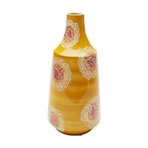 *WOONWINKEL* Kare Design Big Bloom Yellow Gele Vaas Met Bloe, Huis en Inrichting, Woonaccessoires | Overige, Nieuw, Verzenden
