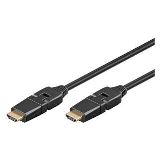 Haakse HDMI kabel 4K | Goobay | 1.5 meter, Audio, Tv en Foto, Audiokabels en Televisiekabels, Nieuw, Verzenden