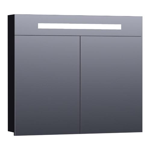 Spiegelkast 2.0 Exclusive Line 80cm Mat Zwart, Doe-het-zelf en Verbouw, Sanitair, Bad, Nieuw, Ophalen of Verzenden
