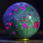 Goudkleurige robijn Fuchsite bol - Verzamelobject - Robijn, Nieuw