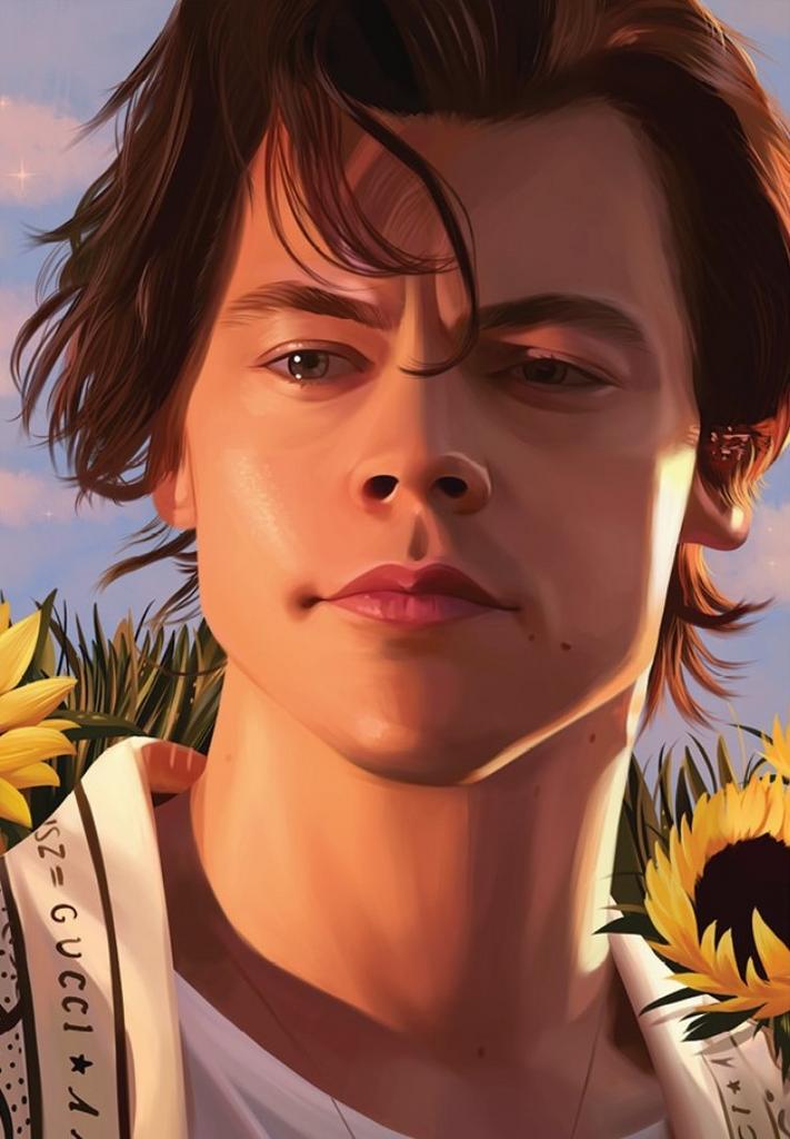 Posters - Poster Styles, Harry - Portret, Verzamelen, Muziek, Artiesten en Beroemdheden, Zo goed als nieuw, Verzenden