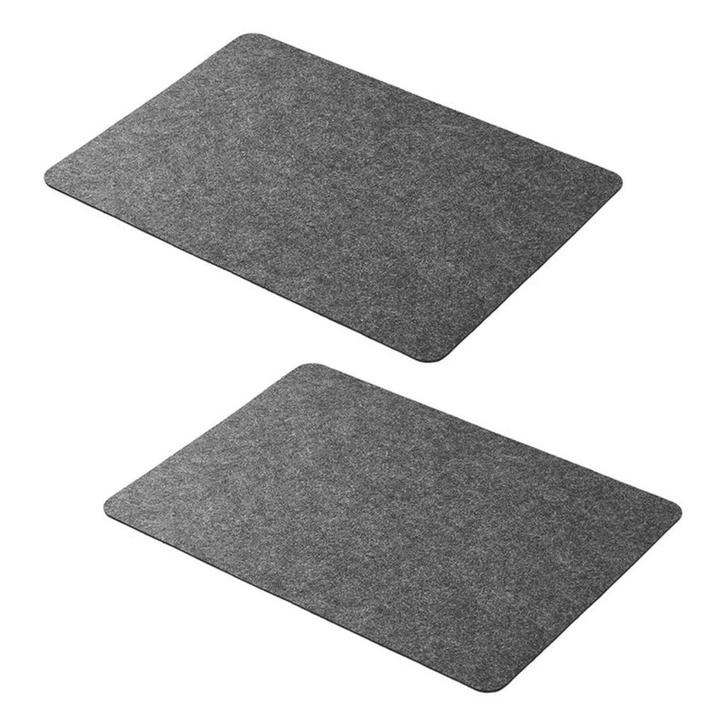 ProPlus Placemats – 33x45 cm – Grijs Vilt – Set van 2, Caravans en Kamperen, Kampeeraccessoires, Nieuw, Ophalen of Verzenden