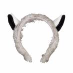 Pluche maki apen hoofdband met oortjes 15 cm - Diadeems, Nieuw, Ophalen of Verzenden