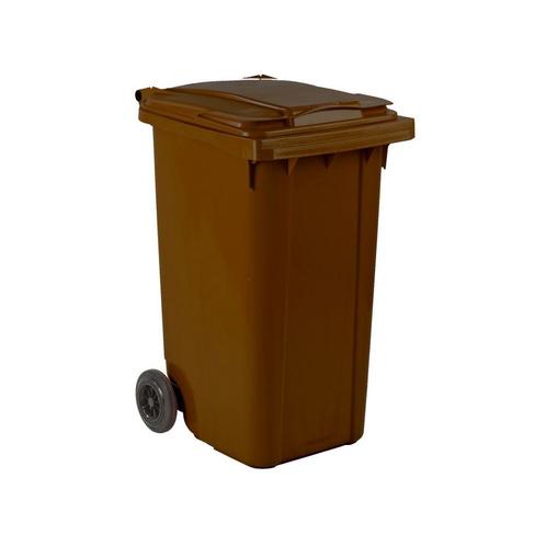 Mini-container 240 ltr - bruin, Huis en Inrichting, Woonaccessoires | Prullenbakken, Nieuw, Verzenden