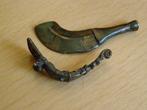 2 GOUDGEWICHTEN - HAKMES en PATROON GORDEL - Abrammuo -
