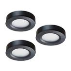 Ledisons LED-opbouwspot set 3 stuks Adria zwart 3W dimbaar, Nieuw