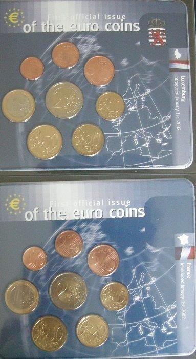 Europa. Series 1 Cent - 2 Euro 1999/2002 (12 series) (Zonder, Postzegels en Munten, Munten | Europa | Euromunten