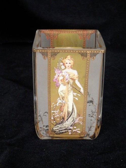 Goebel - after Alphonse Mucha - Windlicht / Theelicht Lente, Antiek en Kunst, Curiosa en Brocante
