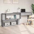 vidaXL Hoekbureau 200x50x76 cm bewerkt hout grijs sonoma, Huis en Inrichting, Verzenden, Nieuw