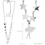 Alista Ballerina Ketting met Sterren Zilverkleurig, Verzenden, Nieuw