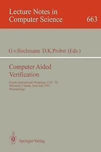 Computer Aided Verification : Fourth Internatio. Bochmann,, Boeken, Overige Boeken, Zo goed als nieuw, Verzenden