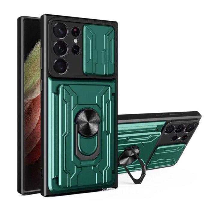 Samsung Galaxy A73 - Card Slot Hoesje met Kickstand en, Telecommunicatie, Mobiele telefoons | Hoesjes en Frontjes | Samsung, Nieuw