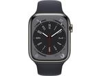 Apple Watch Series 8, 45mm, GPS + Cellular, RVS,, Sieraden, Tassen en Uiterlijk, Smartwatches, Verzenden, Zo goed als nieuw