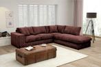 Hoekbank Lelystad - hoekbanken - Bruin, Nieuw, 150 cm of meer, Stof, 200 tot 250 cm