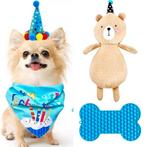 Honden verjaardagspakket blauw 4-delig, Dieren en Toebehoren, Verzenden, Nieuw