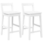 Ergonomische Barkrukken Wit | Tweedekansje | OP = OP, Huis en Inrichting, Barkrukken, 60 tot 90 cm, Nieuw, Ophalen of Verzenden