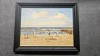 L.van Vugt ( 1952 ) - Strandgezicht, Antiek en Kunst, Kunst | Schilderijen | Klassiek