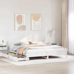 vidaXL Bedframe zonder matras massief grenenhout wit 200x200, Huis en Inrichting, Slaapkamer | Bedden, Verzenden, Wit, Overige maten