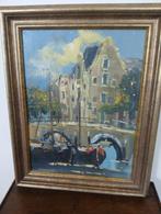Jan Kelderman (1914-1990 ) - Het oude pakhuis bij de, Antiek en Kunst