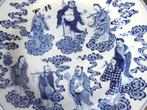 chinees porselein bord met 8 ontsterfelijken 19 eeuw -