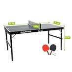 VirtuFit Mini Tafeltennistafel TT160 - Met 2 Batjes en 3, Verzenden, Nieuw