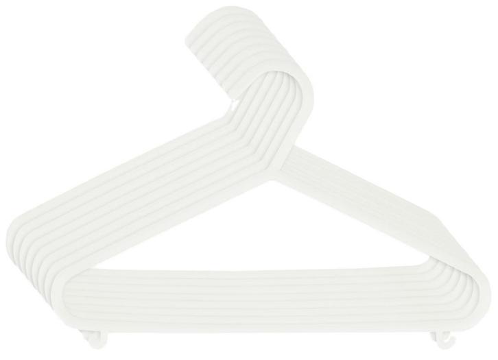 Bieco Kledinghangers Kunststof Wit 8 stuks 04014147, Kleding | Dames, Kledinghangers, Nieuw, Verzenden