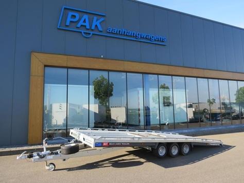 Brian James T6 Autotransporter met oprijplaten en kantelbaar, Auto diversen, Aanhangers en Bagagewagens, Nieuw, Ophalen of Verzenden