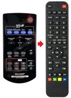 Sharp RRMCGA236AW01 afstandsbediening, Audio, Tv en Foto, Afstandsbedieningen, Nieuw, Verzenden