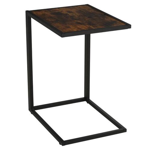 TRUUSK HOMCOM C-Form Beistelltisch Kaffeetisch Couchtisch St, Huis en Inrichting, Tafels | Bijzettafels, Nieuw, Verzenden