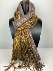 Wintersjaal leopard half half